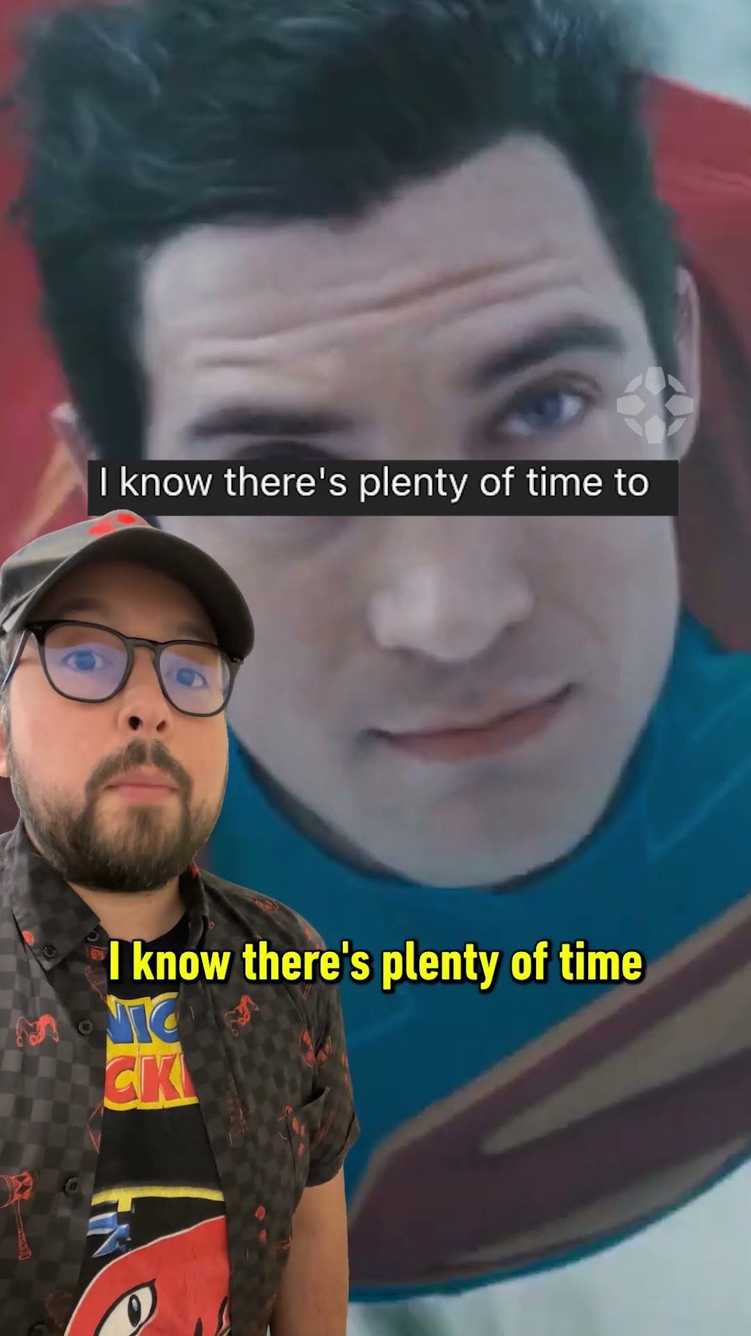 Is Superman's face CGI?