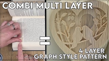 Combi Multilayer Graph // Bookfolding / Cut & Fold / Shadow Fold / 4 layers #bookfolding