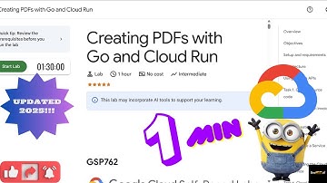 Creating PDFs with Go and Cloud Run || GSP762 || #gsp762 #qwiklabs #googlecloud #solutions #swags
