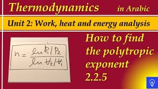 How to find the polytropic exponent and sketch the process
