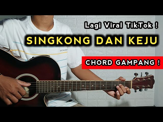 Lagi Viral SINGKONG DAN KEJU ( Tutorial Gitar ) Chord Gampang ! class=