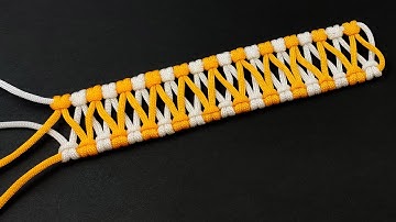 How to tie easy knot pattern # Paracord/Macrame #10