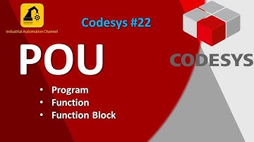 How to Use Program Organization Units (POU) in Codesys | Tutorial #22