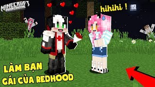 MỀU XIN LỖI REDHOOD BẰNG CÁCH 24 GIỜ LÀM BẠN GÁI CỦA REDHOOD TRONG MINECRAFT