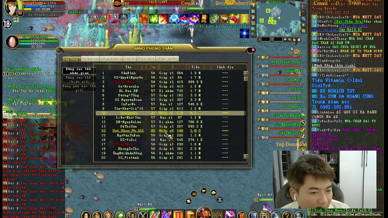 Nguyễn Lâm-Sever Mới - Đua Top Oa Hoàng Cung