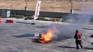 Envoy Fi̇re Li̇tyum Batarya Söndürme Testi̇ Kisa