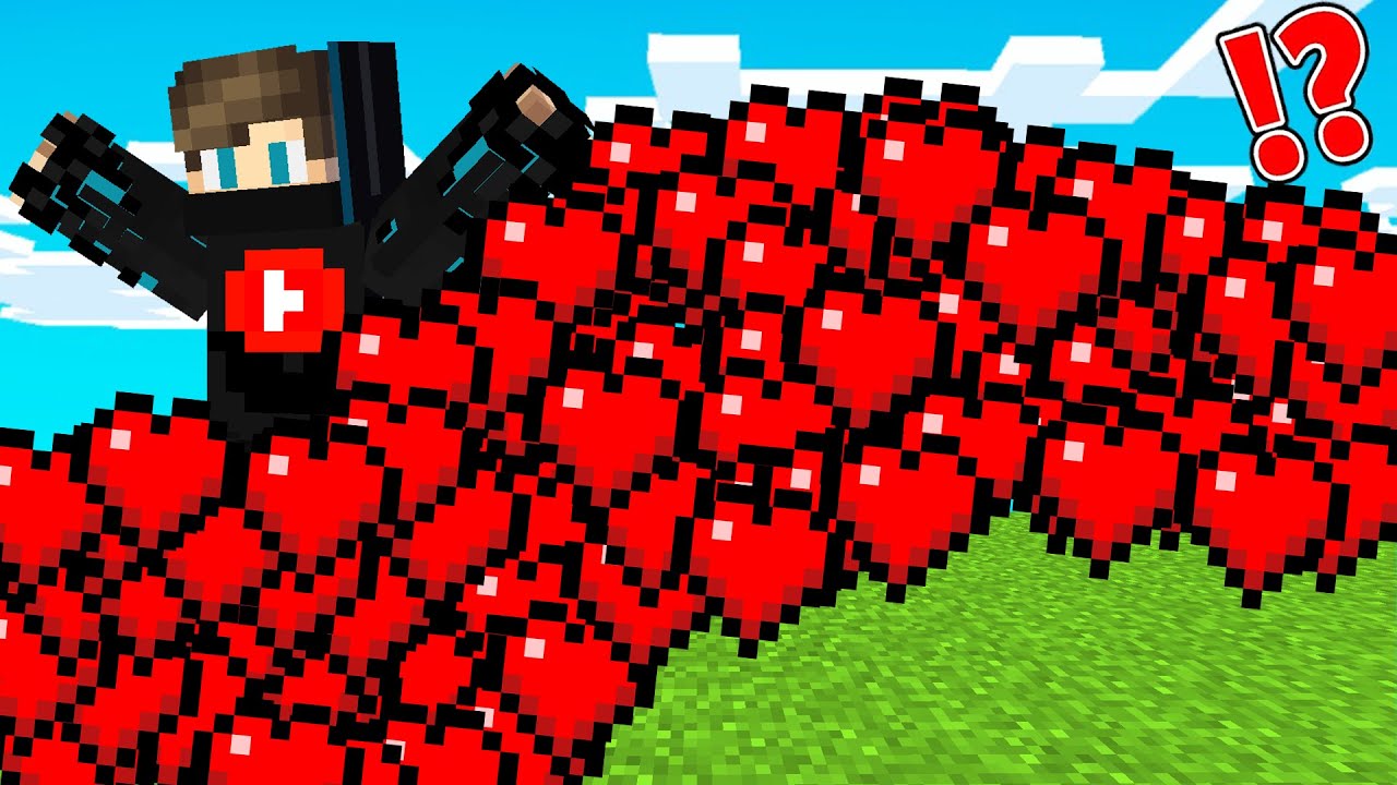 ماين كرافت : أنا و أصدقائي على نصف قلب ولكن البلوكات تتحول قلوب !!؟ 😱🔥