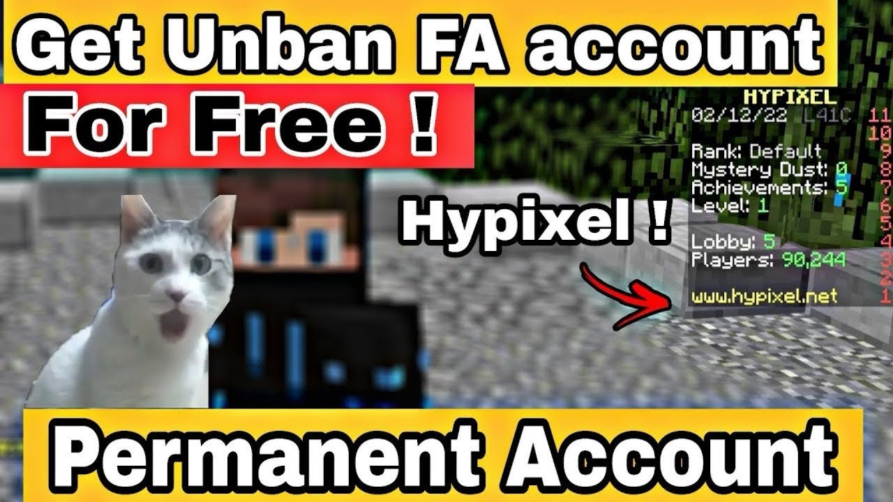 GET FREE HYPIXEL UNBAN ACCOUNT IN ONE CLICK