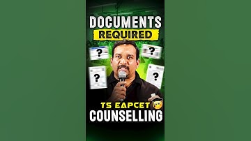 Documents Required - TS EAPCET Counselling #eapcet #tseapcet #tseapcet2025 #kiransir