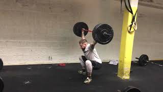 90kg snatch fail by Cecil Berger