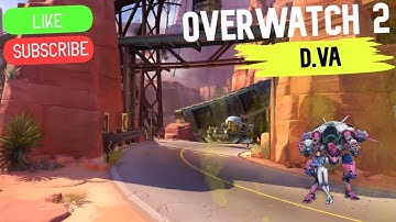 Overwatch 2 D.VA Game play Route 66 map