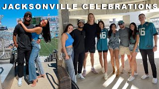 JACKSONVILLE VLOG: Jaguars game, a big surprise, and Andrews birthday 🤎