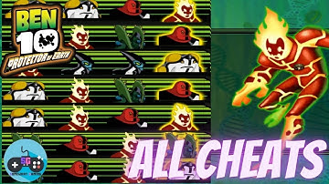 BEN 10 - ALL CHEATS - Protector of Earth - PS2