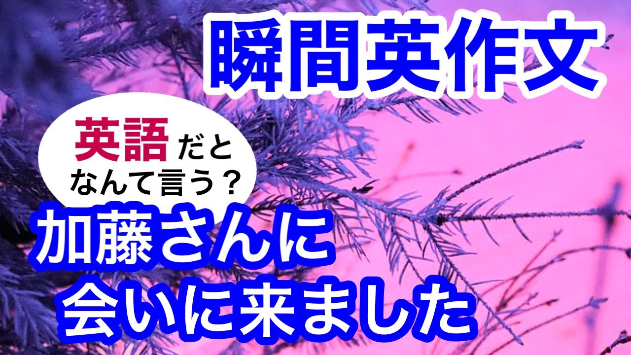 瞬間英作文226　英会話「何か忘れたような気がする」「加藤さんに会いにきました」「何か問題がありますか？」英語リスニング聞き流し