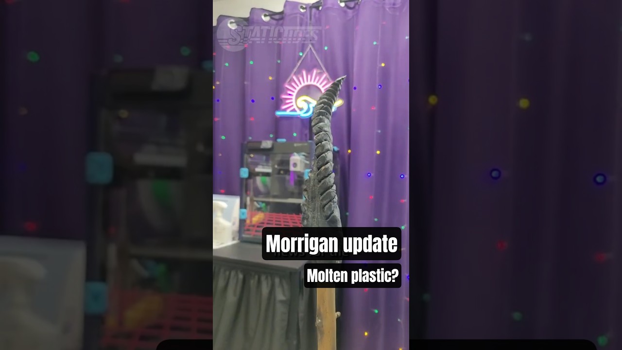 Morrigan cosplay prop update 2! #cosplay #propmaking