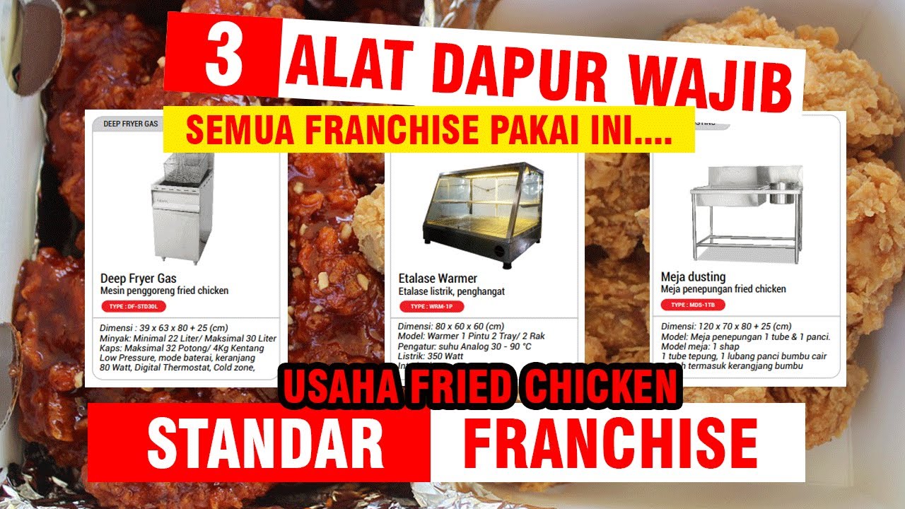 Paket Usaha Fried Chicken Daftar Alat Fried Chicken 1 