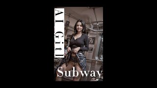 AI ART LOOKBOOK 4K VIDEO It's too hot in the subway 2