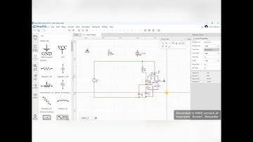how to simulate monostable multivibrator using NE555 timer in easyeda.