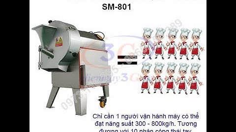 Review Máy Thái Rau Củ Quả Đa Năng Tại Bếp Bắc Ninh| Điện Máy 3G