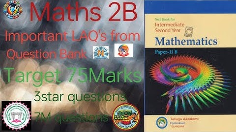 TS & AP Inter 2B most important  LAQ