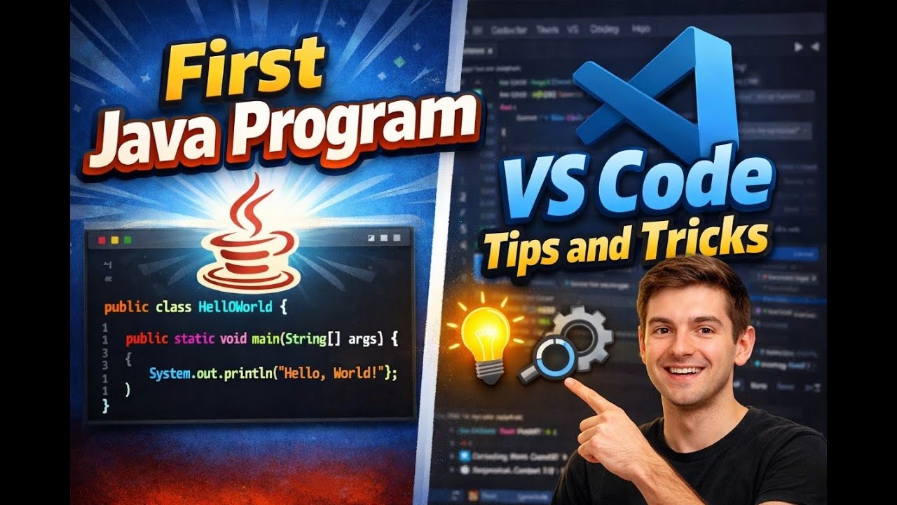 First Java Program | VS Code Tips and Tricks - YouTube
