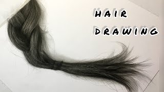اموزش سیاهقلم:چطور مو طراحی کنیم؟!🤔how to hair draw