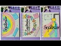 6 September Front Page Ideas 🍂 | Easy &amp; Aesthetic Notebook Covers