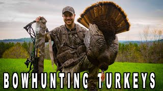 BOW HUNTING TURKEYS WITHOUT A BLIND | Epic Slo-Mo Shot!