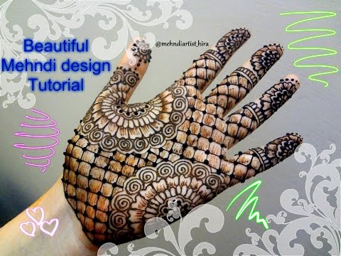 How To Apply Easy Simple Palm Mehndi Designs For Hands Tutorial