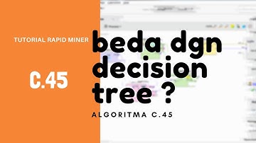 Algoritma C4.5 Menggunakan Rapidminer Studio  (Decision Tree)