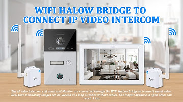 WiFi HaLow bridge to connect IP video intercom87253 F+87721