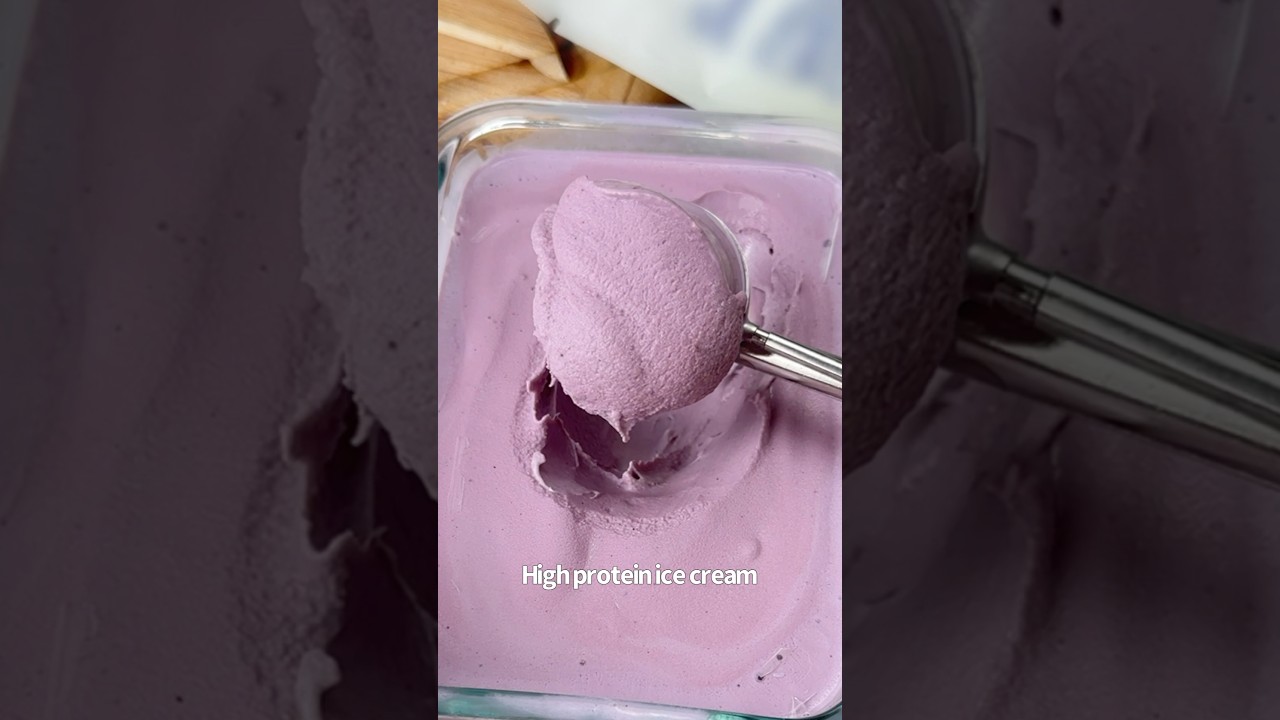 High Protein Blueberry Ice Cream 🫐🍦😋