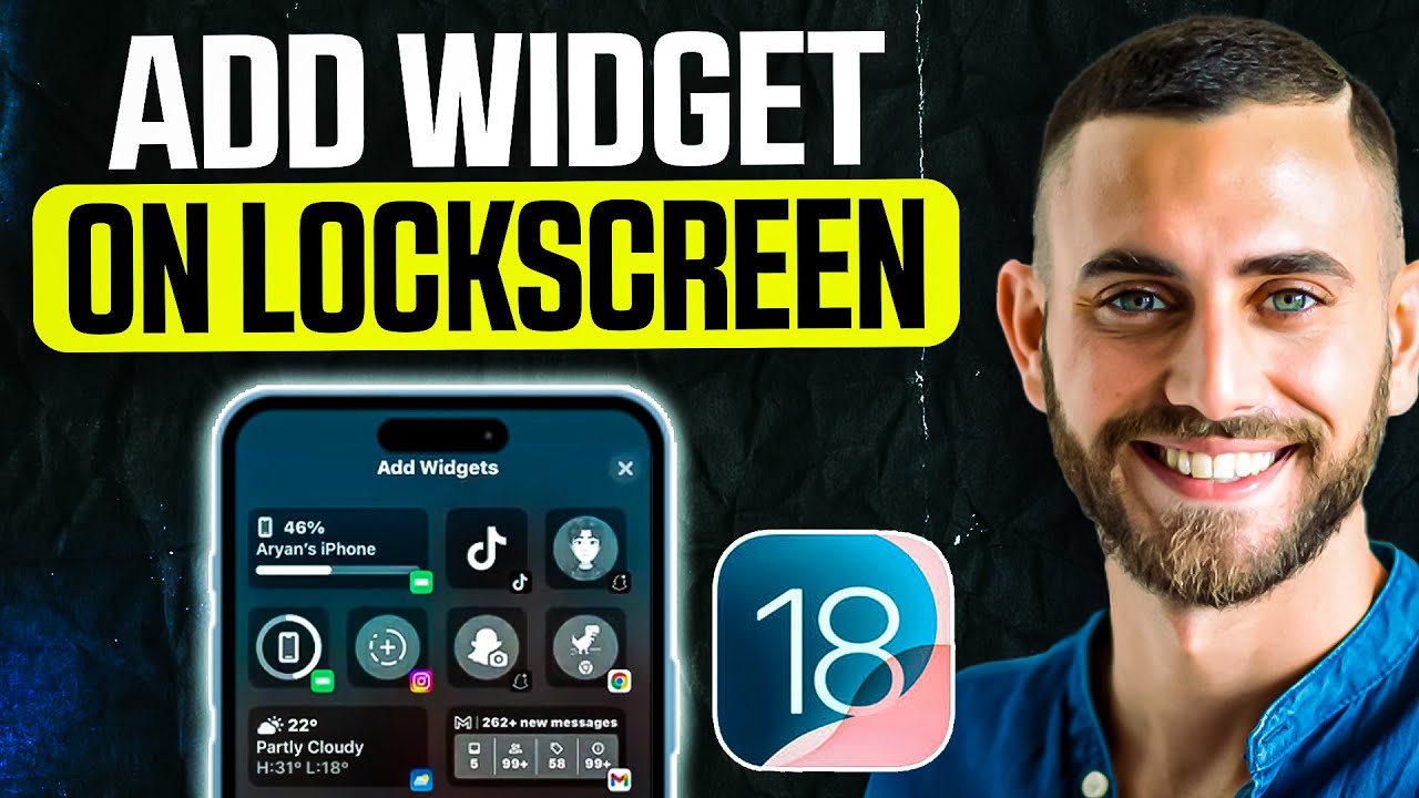 How to Add Widgets on Lock Screen iOS 18 | Easy Guide - YouTube