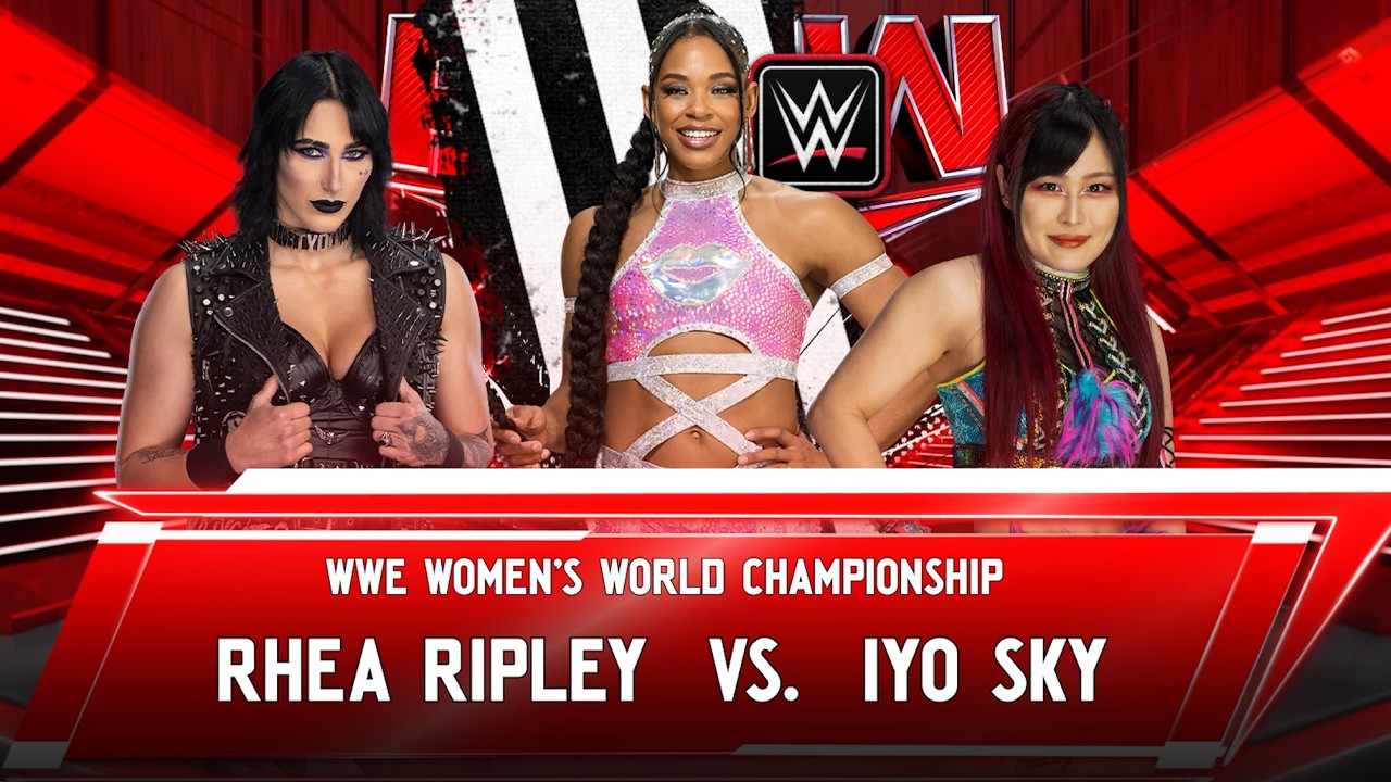 Rhea Ripley vs. IYO SKY - Women's World Heavyweight Championship Match Monday Night Raw : WWE 2K24