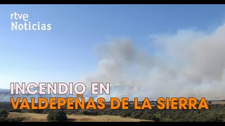 Incendio en Valdepeñas de la Sierra (14:00h) | TD Territorial Madrid TVE