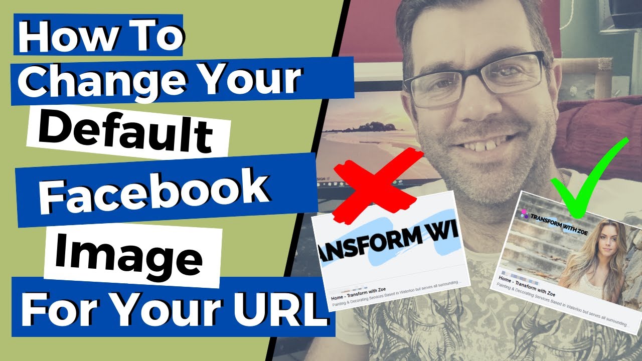 How To Change Your Default URL Image On Facebook - YouTube