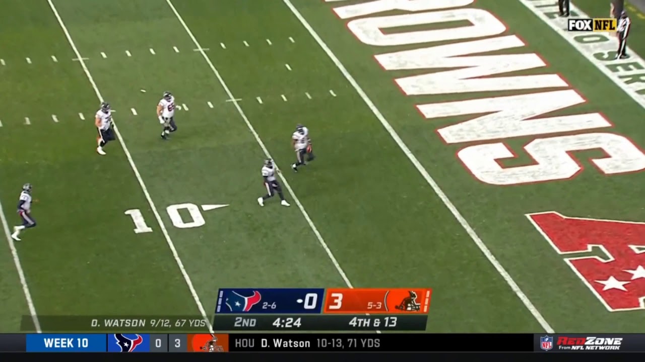 Texans Fake Field Goal Turns Into Punt Texans vs. Browns NFL YouTube