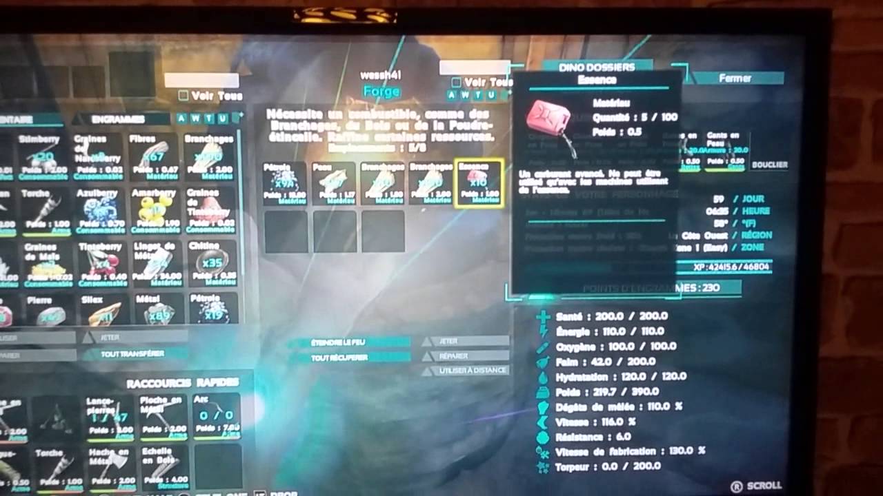 ARK survival : Premiere video sur ce jeux ! comment avoir de l'essence