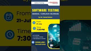 Software Testing | Selenium Training | Naresh IT