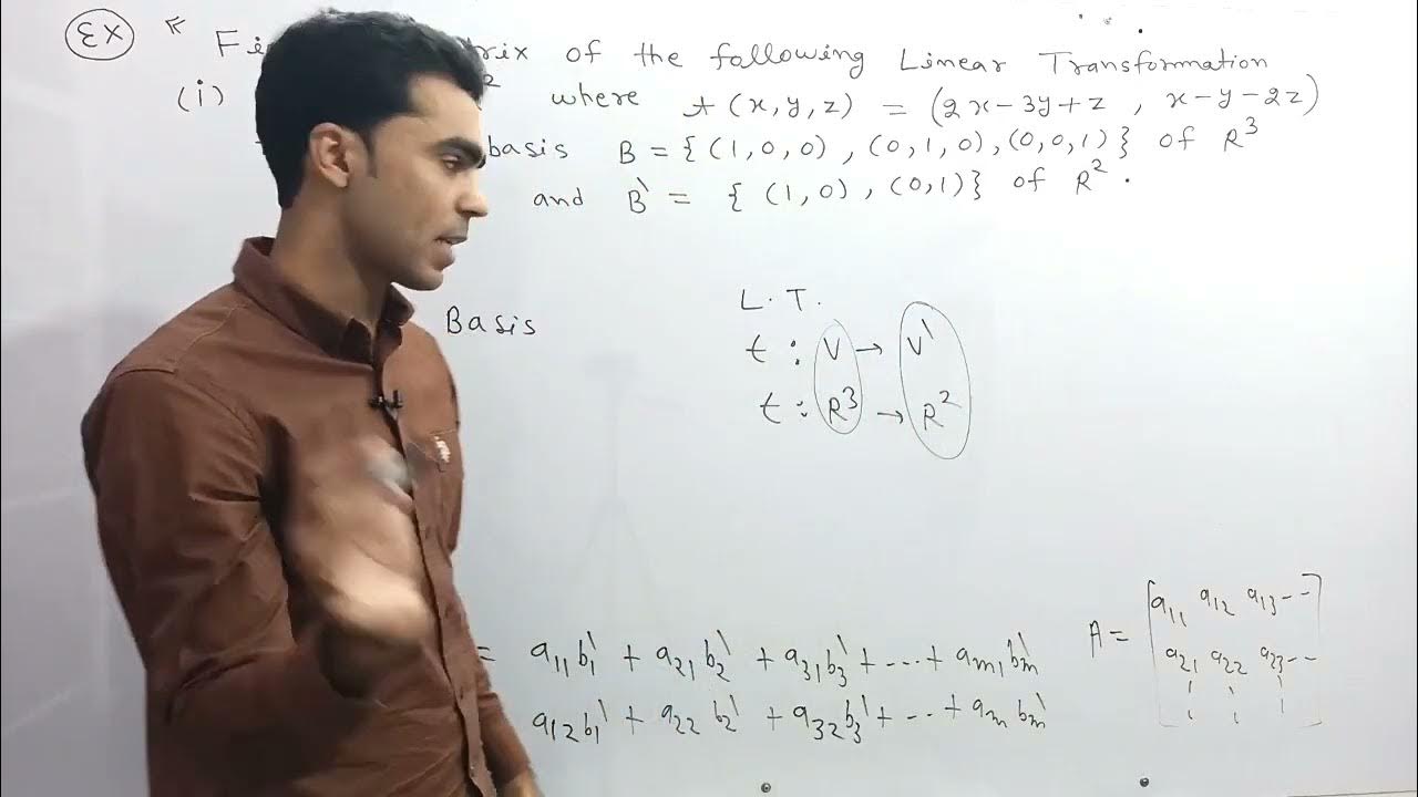 Matrix of linear transformation change of basis and similar matrices