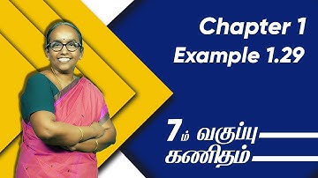7th maths Term 1 Chapter 1 - Example 1.29 | Stateboard | Tamil medium | Ranjitham Maths | Studycare