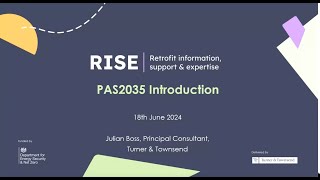 PAS2035 Introduction - Supply Chain support | RISE Masterclass