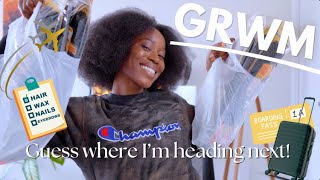 GRWM for my next vacation! [Hair. Nails. Packing. Etc!]