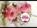 St Valentine’s Day - Roses, Watercolor/Aquarela