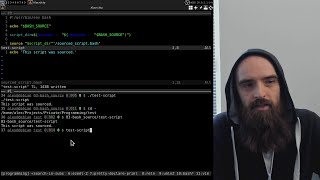 [Bash scripting #8] Writing multi-file scripts (finding script's location & sourcing)