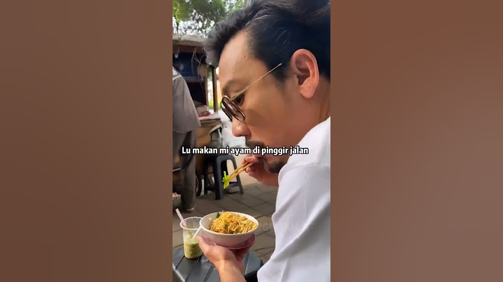 Denny Sumargo gue makan mie ayam di pinggir jalan ya karna gue laper gimana sih