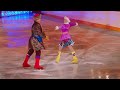 Alina Ustimkina dancing on the ice to Russian folk song