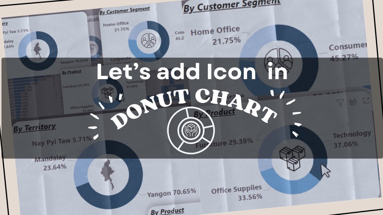 How to put icon in the hole of donut chart in Power BI