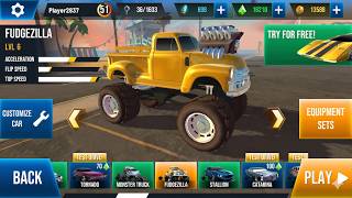 スタントカーエクストリーム「FURY MONSTER TRUCK 12」カースタントドライバーゲームAndroidゲームプレイ#38 screenshot 2