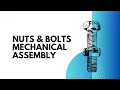 How to draw a nut and bolt in mechanical assembly